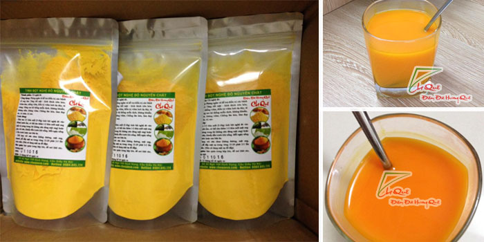 tinh bột nghệ đỏ chợ quê